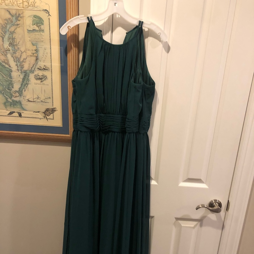 David’s Bridal Green Bridesmaid dress